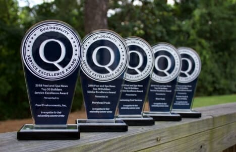 2018 Pool & Spa News Service Excellence Award winners